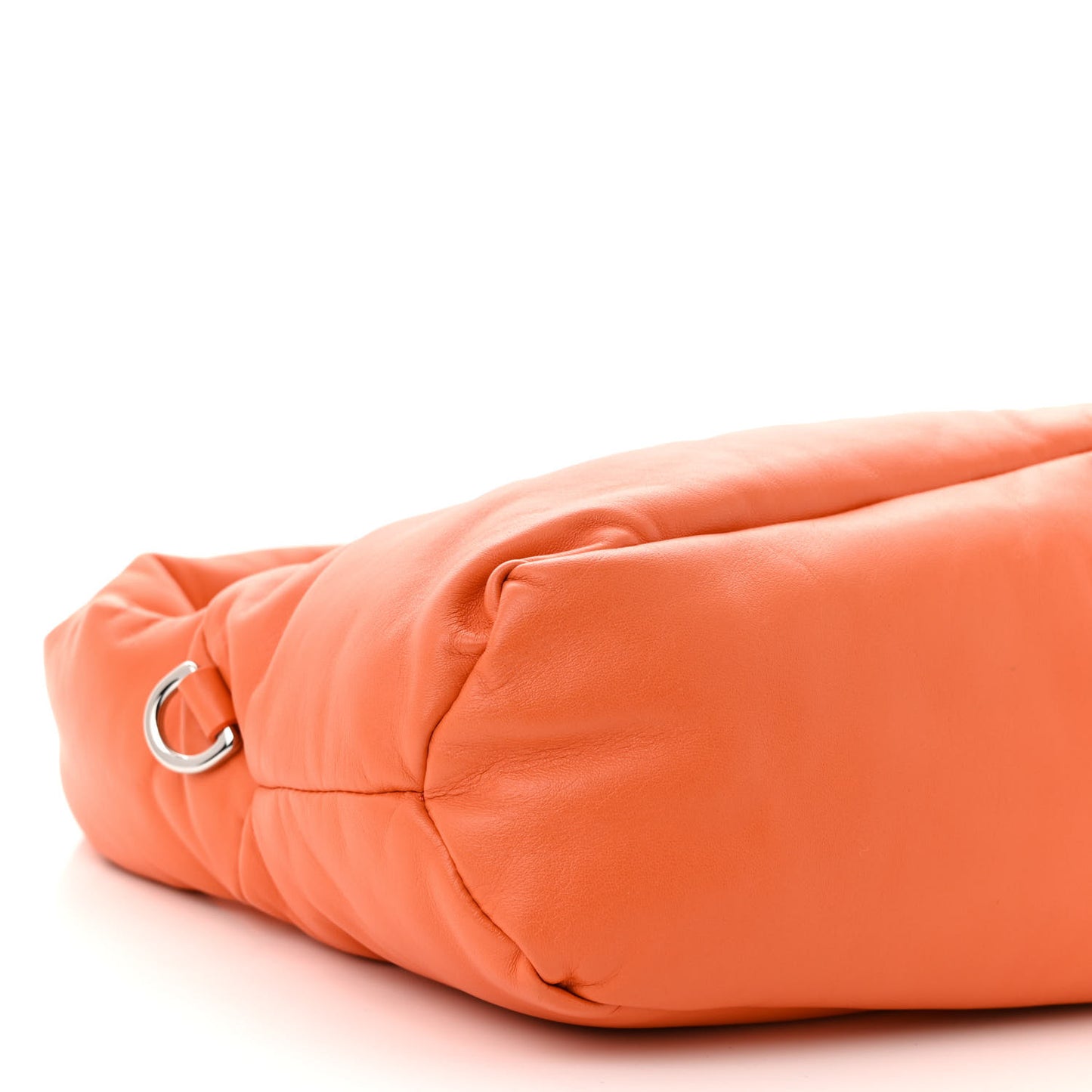 Shiny Nappa Puffer Puzzle Hobo Orange