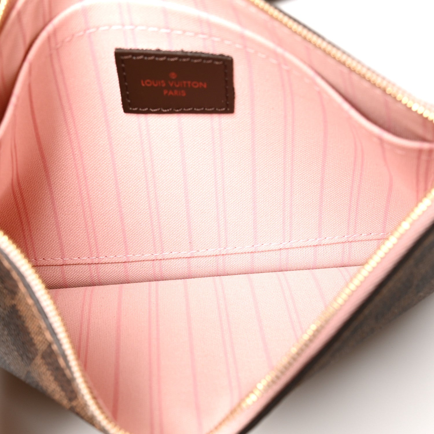 Louis Vuitton Damier Ebene Neo Neverfull MM Rose Ballerine 7 of 13