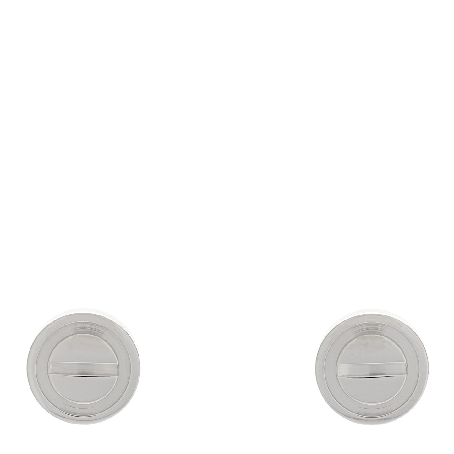 18K White Gold LOVE Earrings
