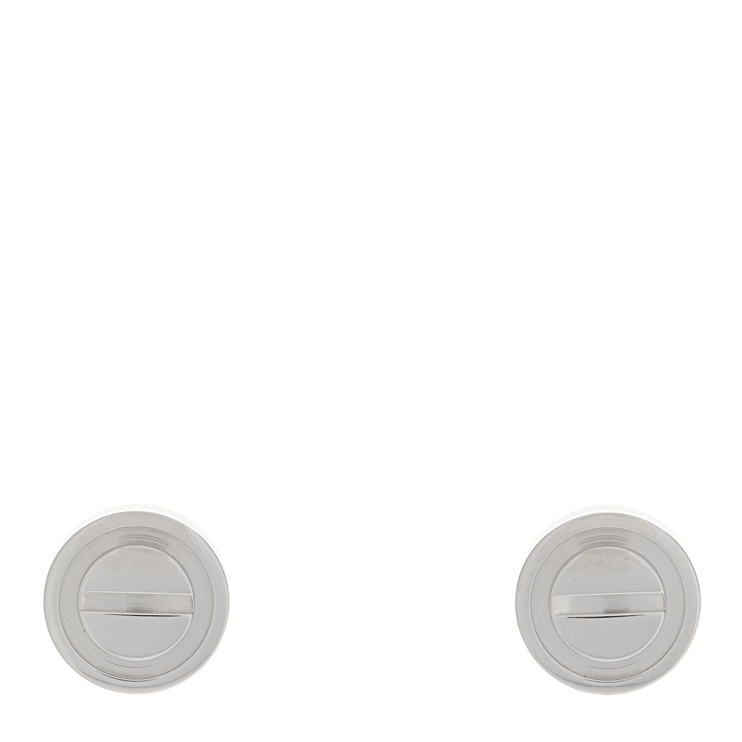 Cartier 18K White Gold LOVE Earrings 1 of 5