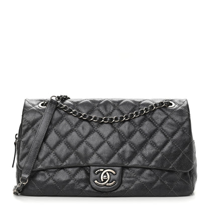 Chanel Iridescent Caviar Quilted Large Chic Flap Grey 1 of 8