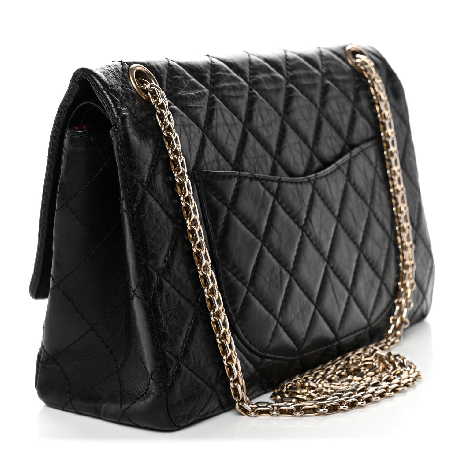Chanel Aged Calfskin Quilted 2.55 Reissue 226 Flap Black 3 of 12