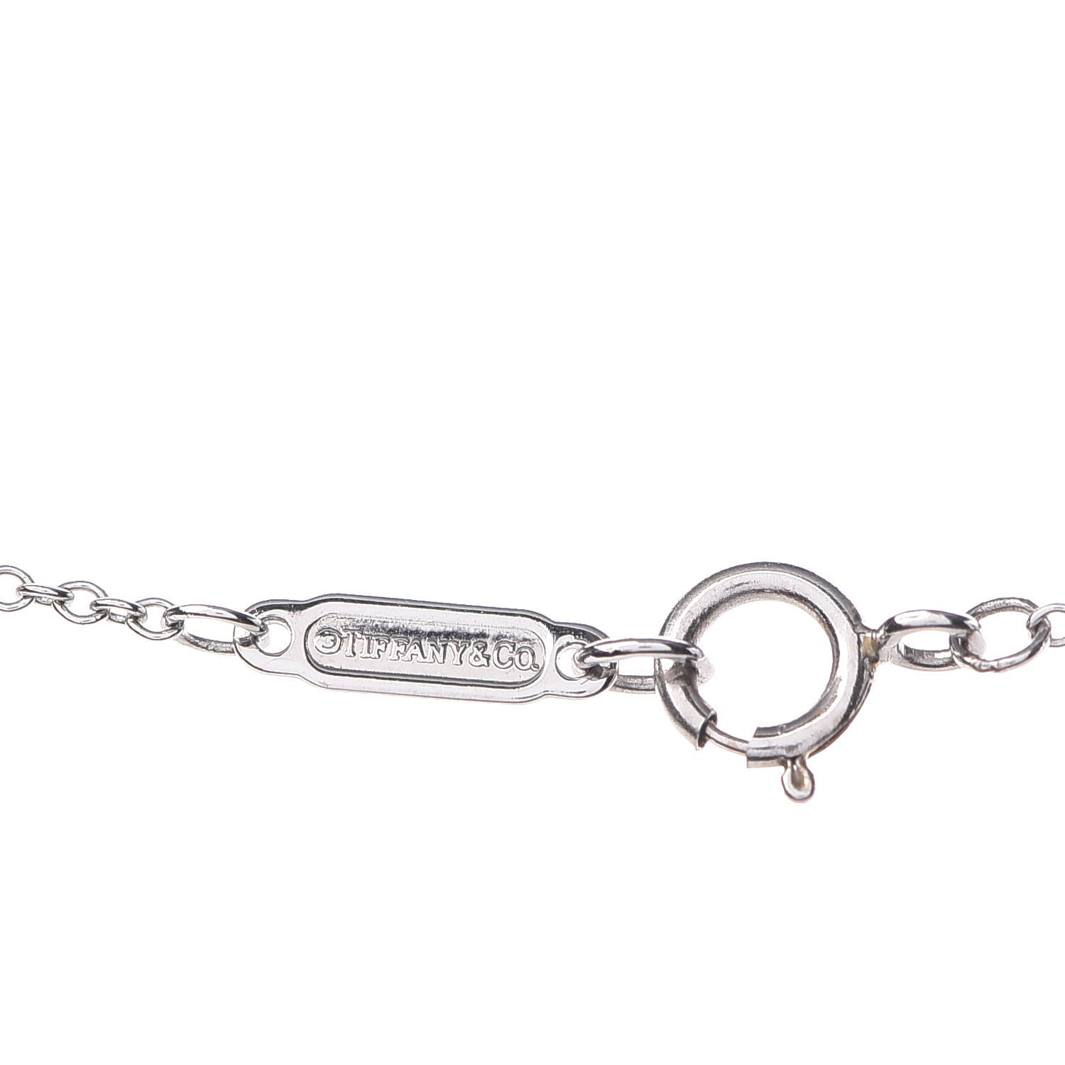 Tiffany 18K White Gold Mini Diamond Bow Pendant Necklace 5 of 7