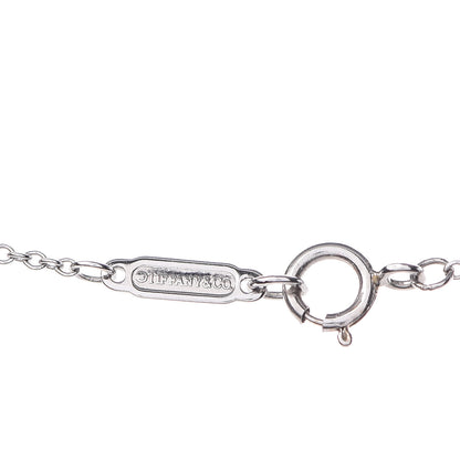 Tiffany 18K White Gold Mini Diamond Bow Pendant Necklace 5 of 7