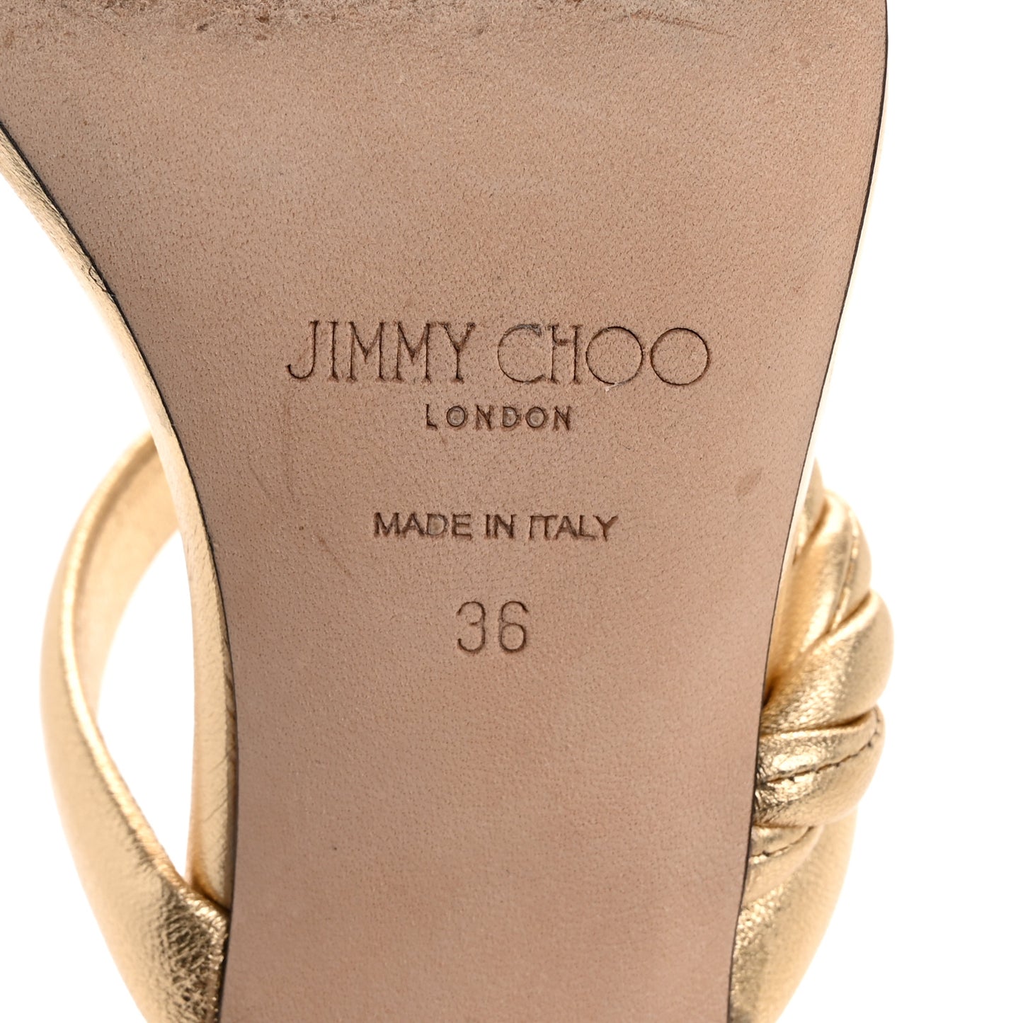 Metallic Nappa Diosa 90 Sandals 36 Gold
