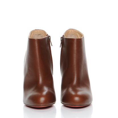 Christian Louboutin Nappa Belle Zeppa 100 Wedge Ankle Boots 39 Brown 2 of 9