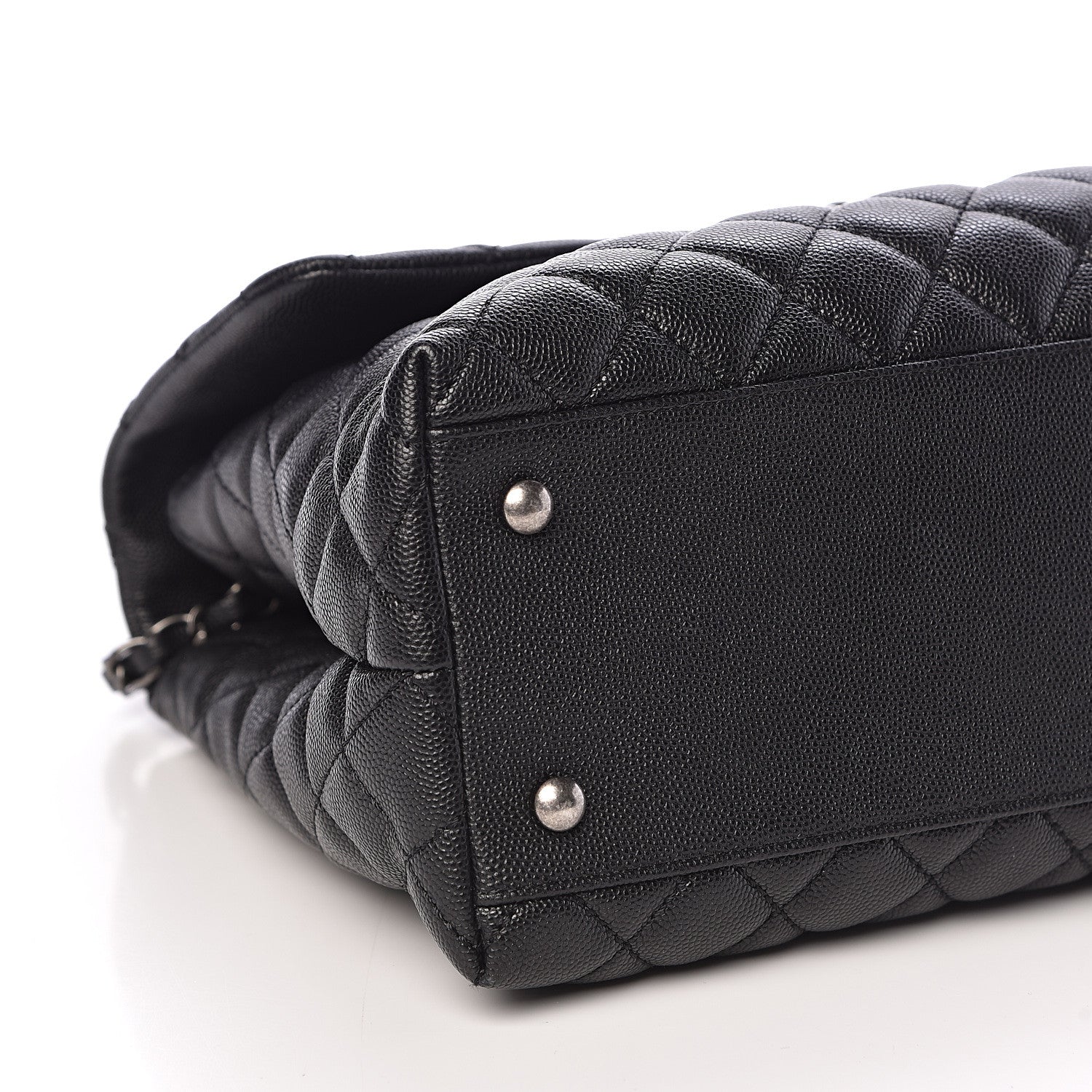 Chanel Caviar Quilted Medium Coco Handle Flap Black 5 of 10