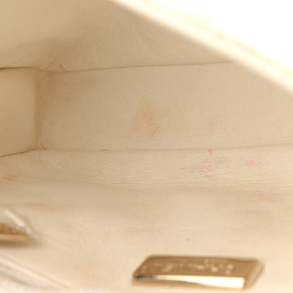 Chanel Sequin Mini Rectangular Flap White 11 of 14