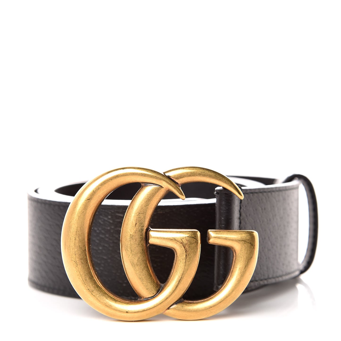 Textured Calfskin Double G 40mm Belt 85 34 Black