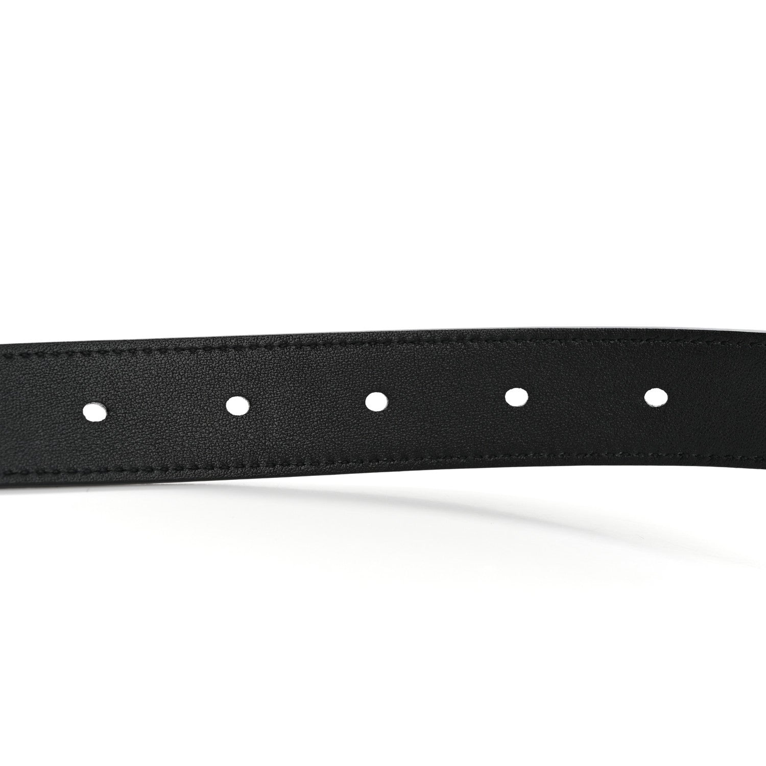 Saint Laurent Lambskin Buckle Belt 95 38 Black 4 of 7