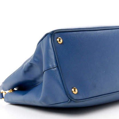 Prada Saffiano Medium Galleria Double Zip Tote Bluette 8 of 11