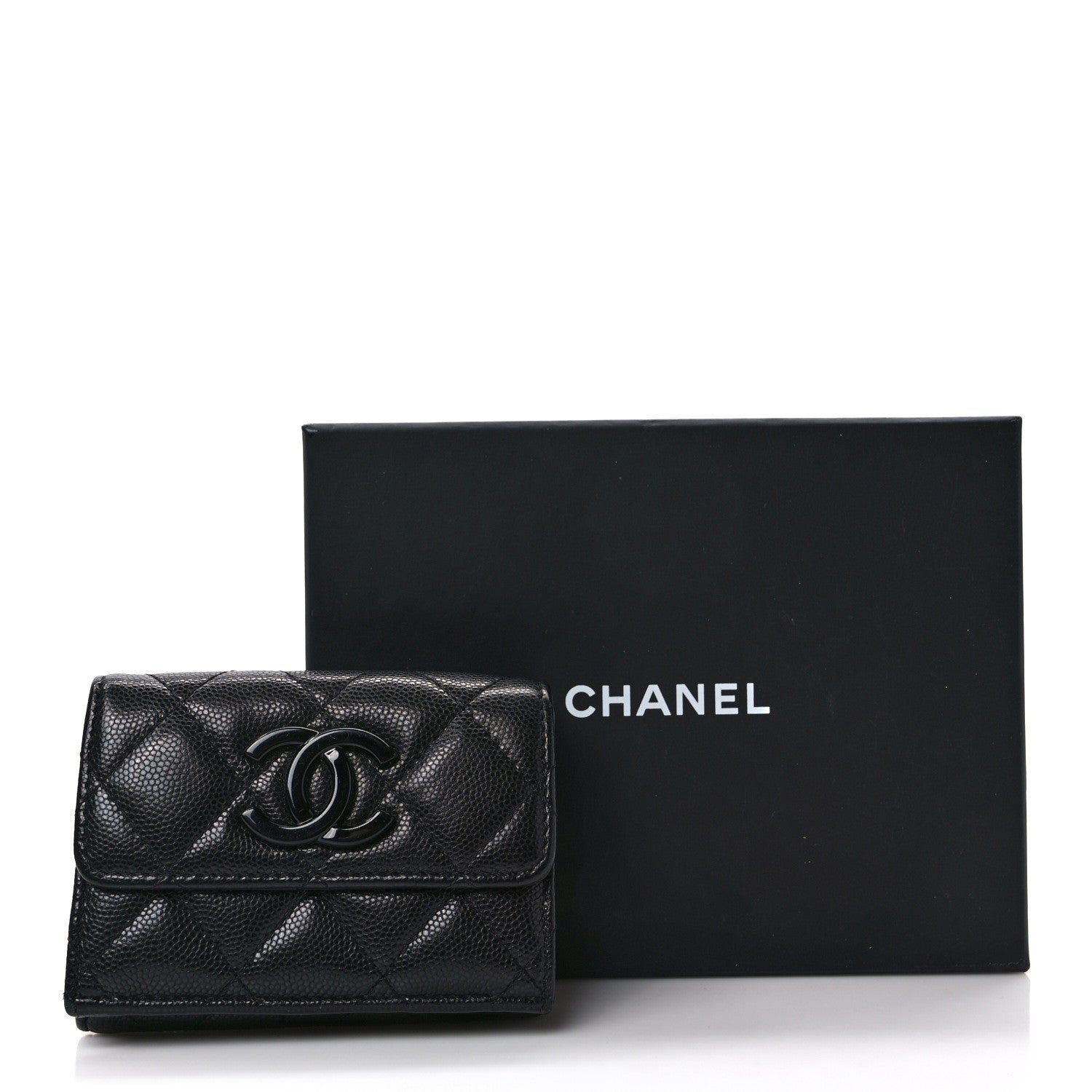 Chanel Caviar Quilted My Everything Small Flap Wallet Black 21 of 21