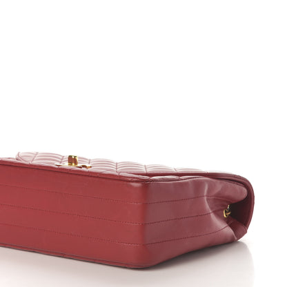 Chanel Lambskin Quilted Small Single Flap Red 11 of 12