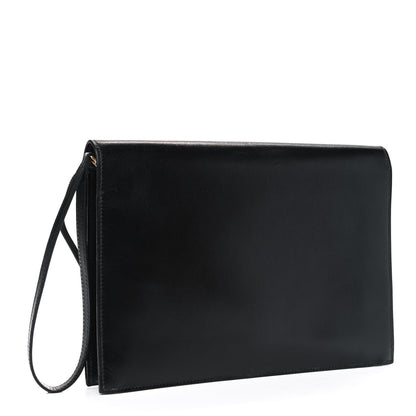 Hermes Box Jet Pochette Clutch Chocolate 2 of 10