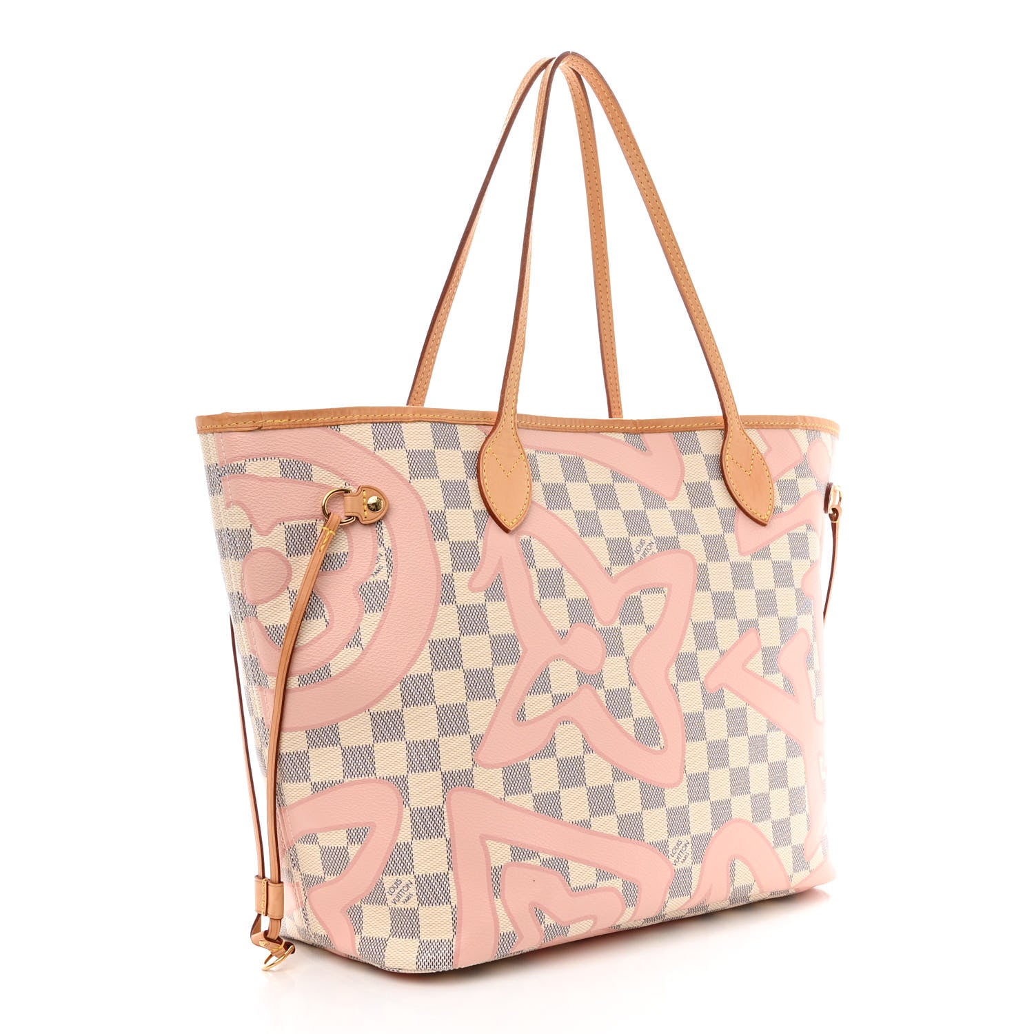 Louis Vuitton Damier Azur Tahitienne Neverfull MM 3 of 11