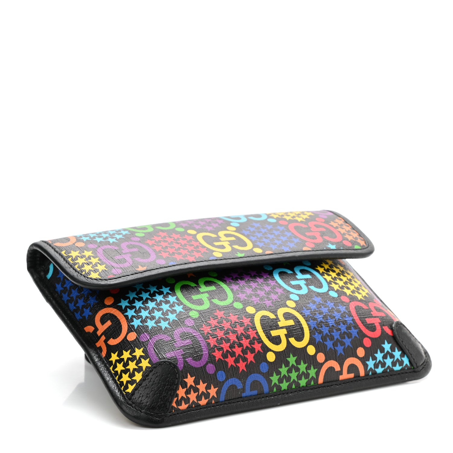 Gucci GG Supreme Monogram Psychedelic Slim Belt Bag Black 4 of 12