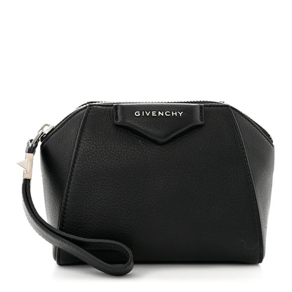 Givenchy Sugar Goatskin Small Antigona Beauty Wristlet Black 1 of 7