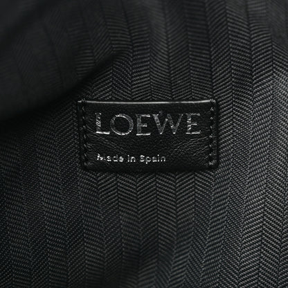 Loewe Lambskin Pleated Bracelet Large Pouch shoulder Bag Black 6 of 9