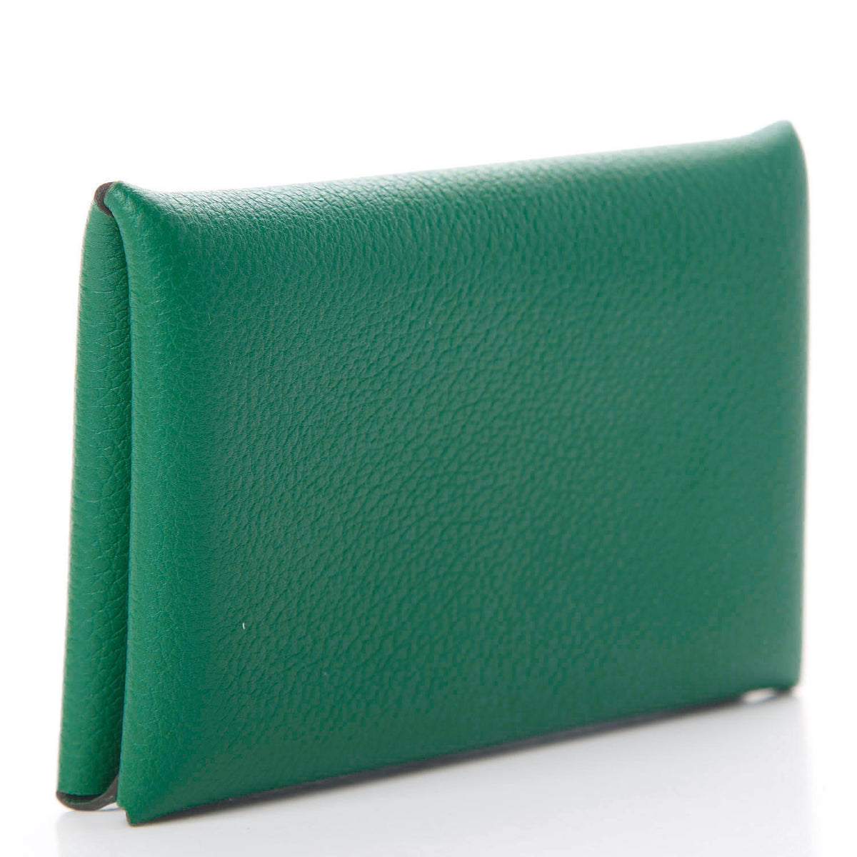 Hermes Evercolor Calvi Card Case Vert Vertigo 2 of 5