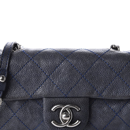 Chanel Caviar Quilted Mini Simply CC Flap Blue 11 of 11