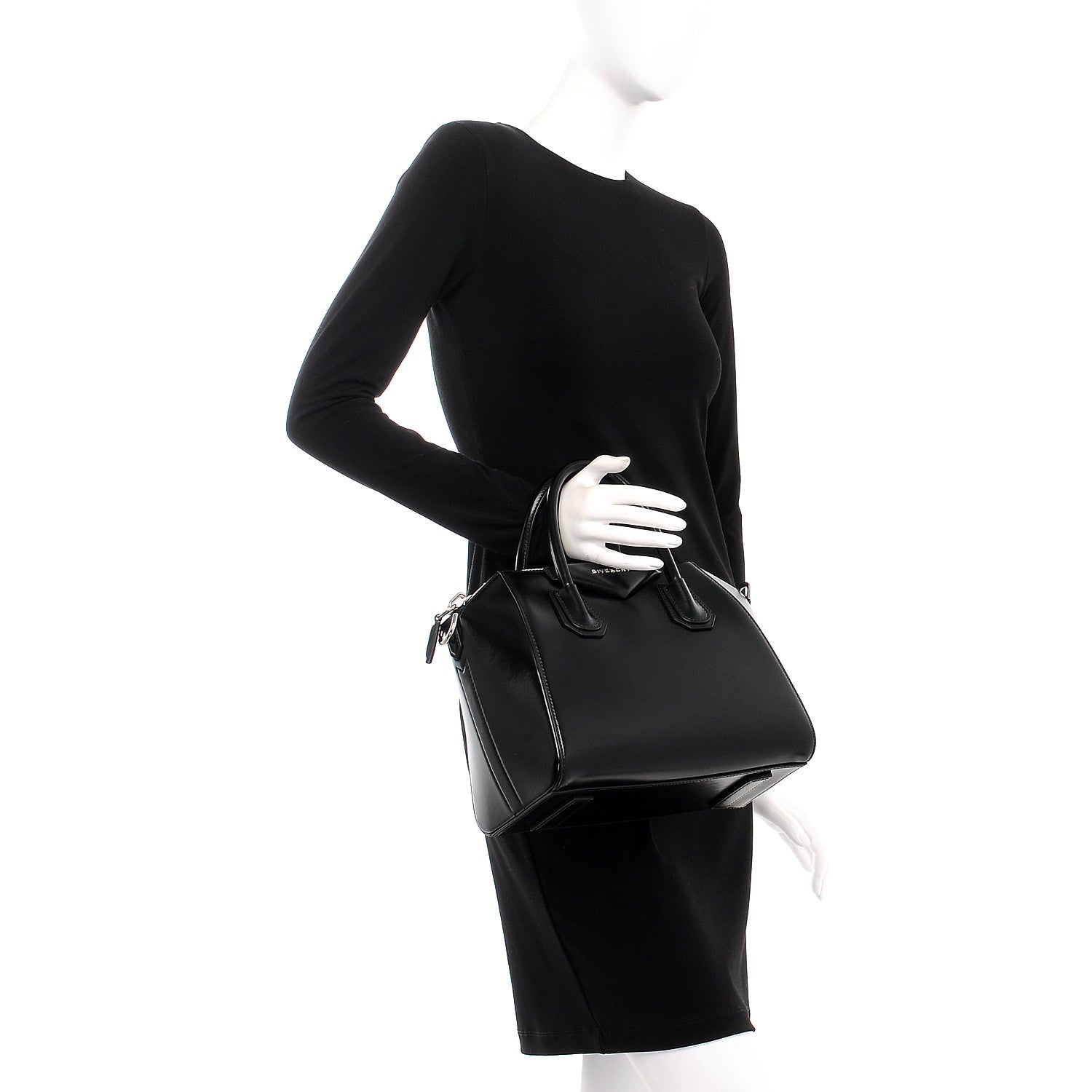 Givenchy Shiny Lord Calfskin Small Antigona Black 3 of 8