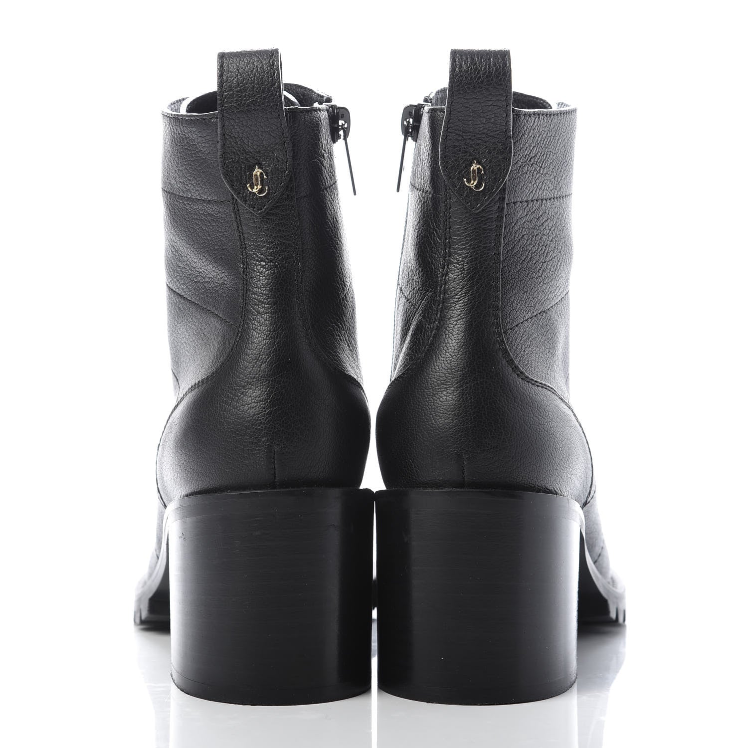 Jimmy Choo Grainy Calfskin Cruz 65 Ankle Booties 40.5 Black 6 of 8