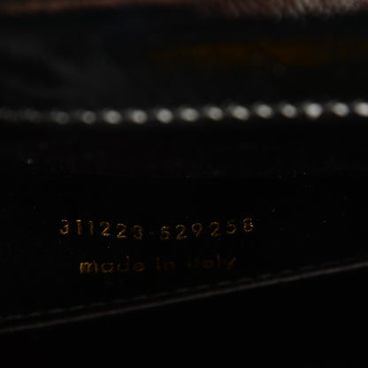 Saint Laurent Textured Patent Monogram Large Belle De Jour Clutch Black 7 of 14
