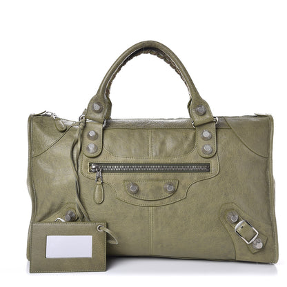 Balenciaga Agneau Giant 21 Silver Hardware Work Vert Militaire 1 of 7