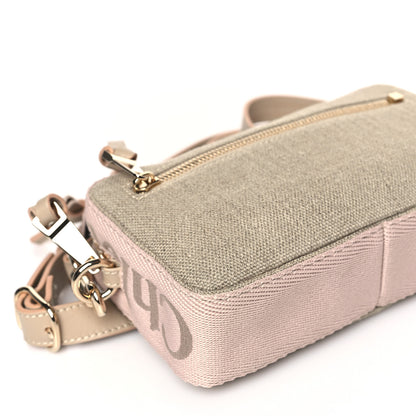 Chloe Linen Woody Belt Bag Blush Beige 8 of 9