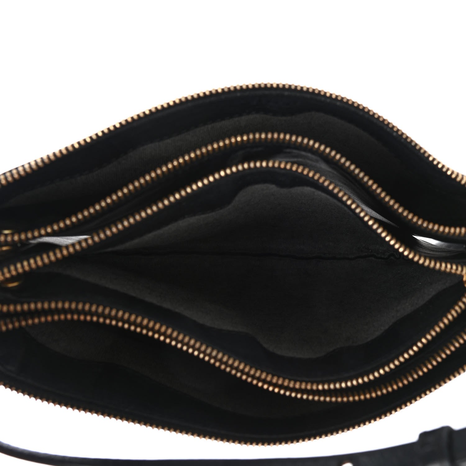 Celine Lambskin Large Trio Crossbody Bag Black 4 of 7