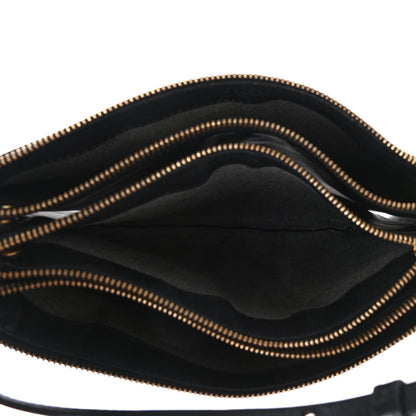 Celine Lambskin Large Trio Crossbody Bag Black 4 of 7