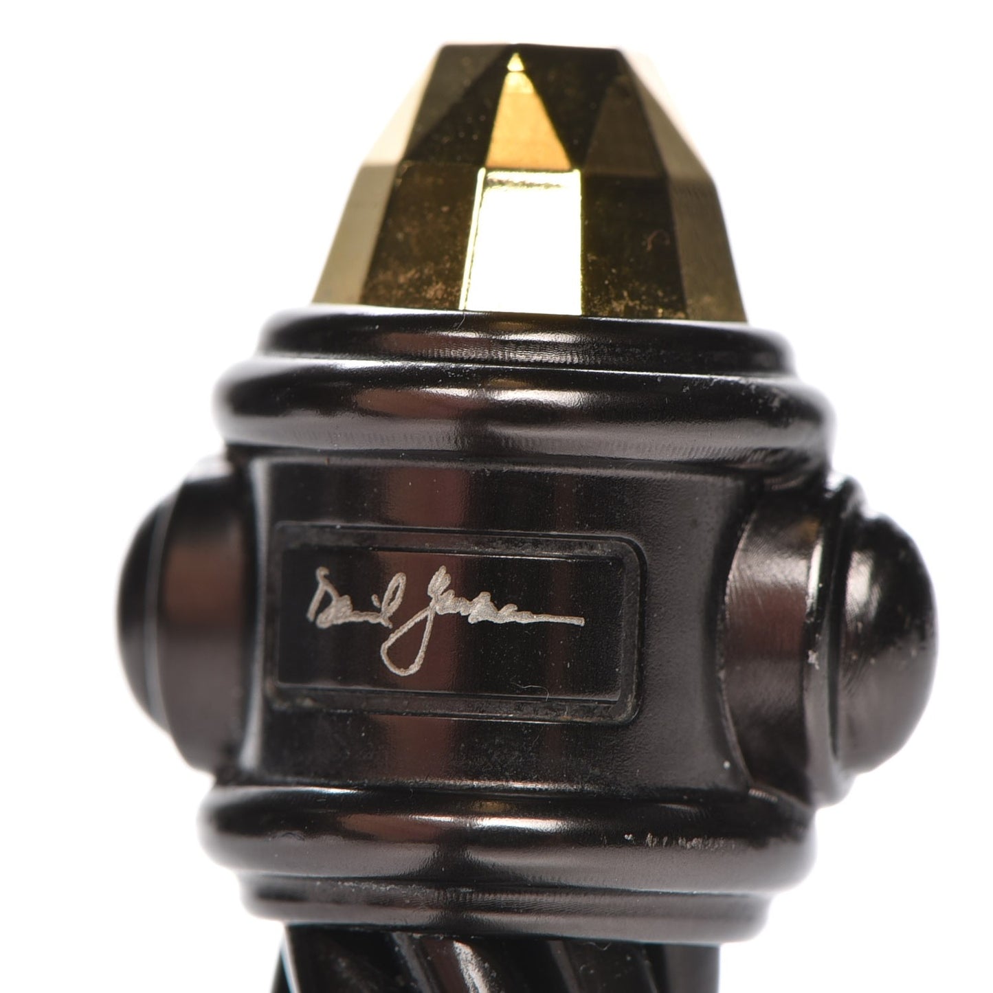 Aluminum 10mm Renaissance Cable Bracelet Black Gold