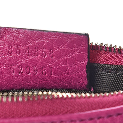 Gucci Pebbled Calfskin Soho Key Case Bright Bougainvillea 7 of 7