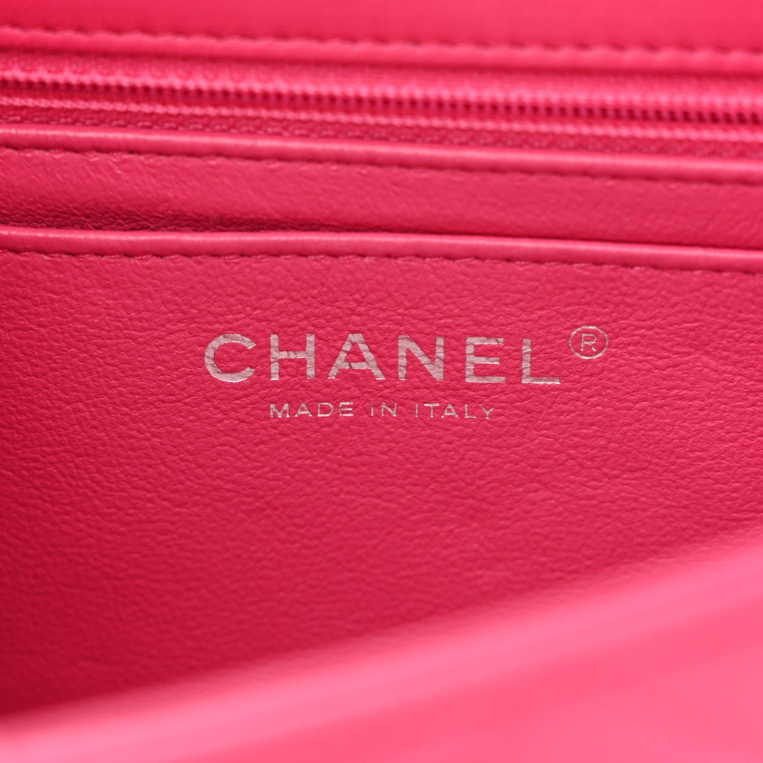 Chanel Lambskin Quilted Mini Rectangular Flap Fuchsia 6 of 11