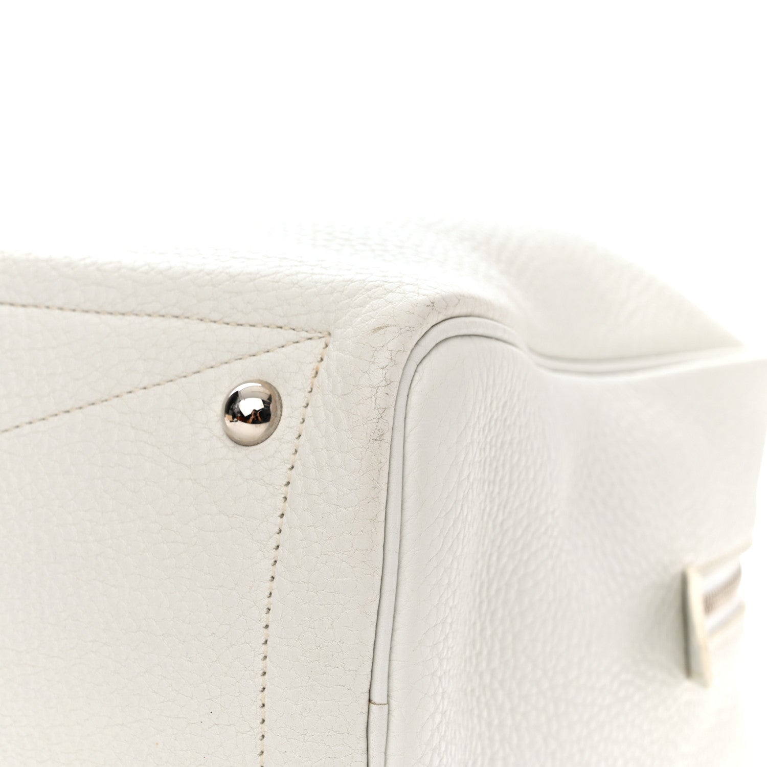 Hermes Taurillon Clemence Victoria II 35 White 11 of 11