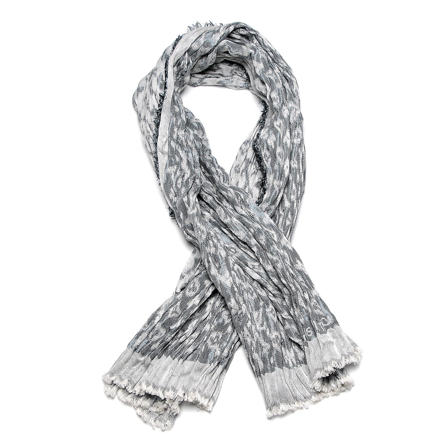 Louis Vuitton Silk Wool Monogram Ikat Scarf 1 of 7