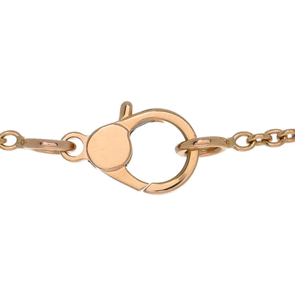 Hermes 18K Rose Gold Green Sapphire Finesse Pendant Necklace 4 of 6