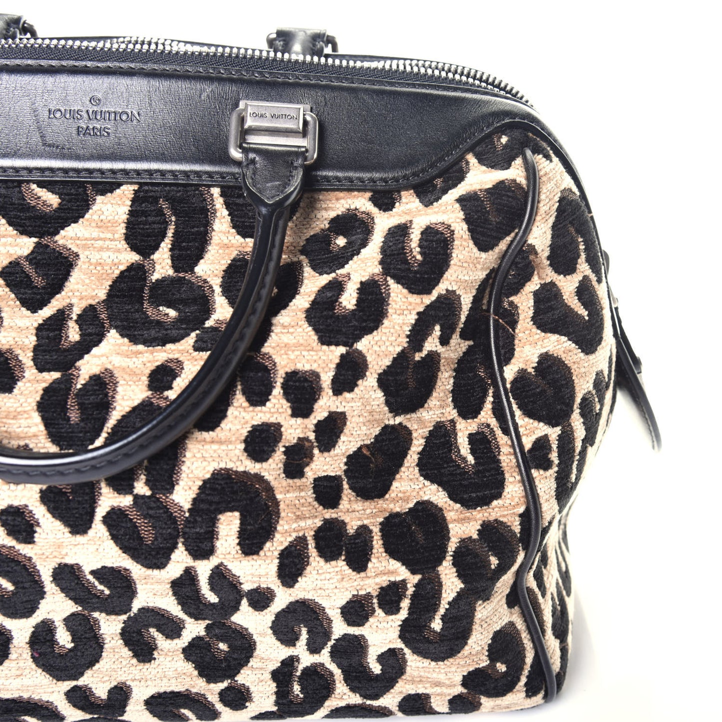 Jacquard Velvet Leopard Print Stephen Sprouse Speedy