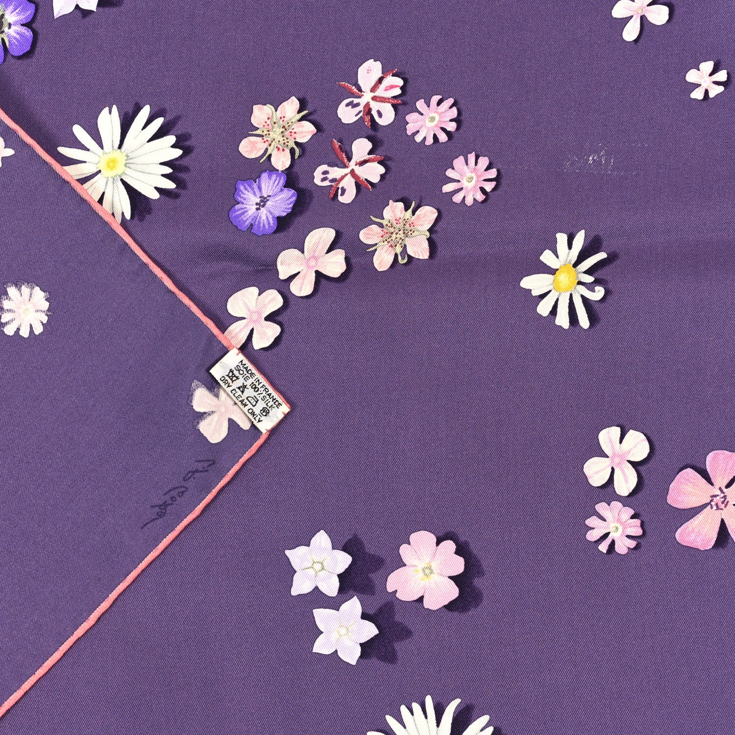 Hermes Silk Flower Power Scarf 90 3 of 4