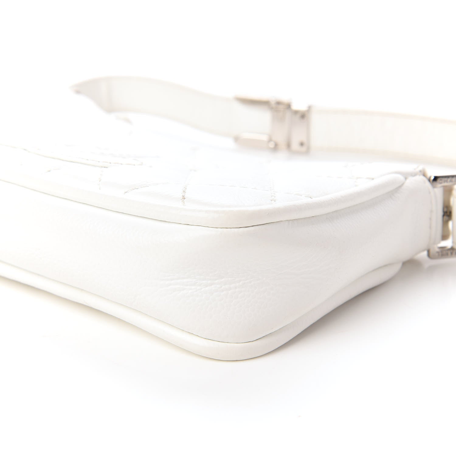 Chanel Caviar Quilted Timeless CC Shoulder Bag White 7 of 12