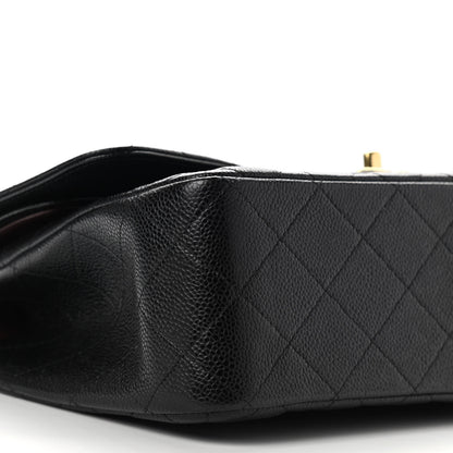 Chanel Caviar Quilted Jumbo Double Flap Black 8 of 9