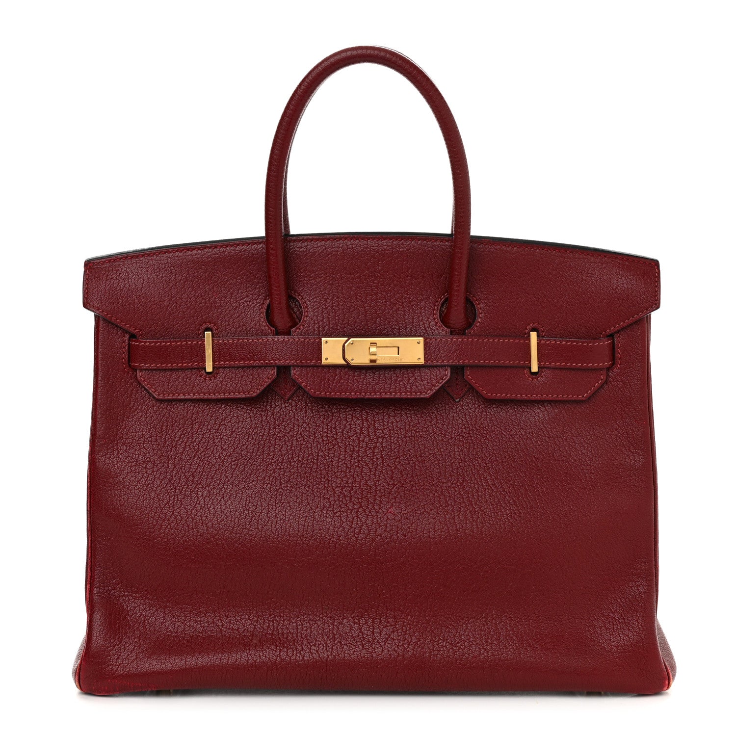 Hermes Chevre de Coromandel Birkin 35 Rouge H 1 of 20