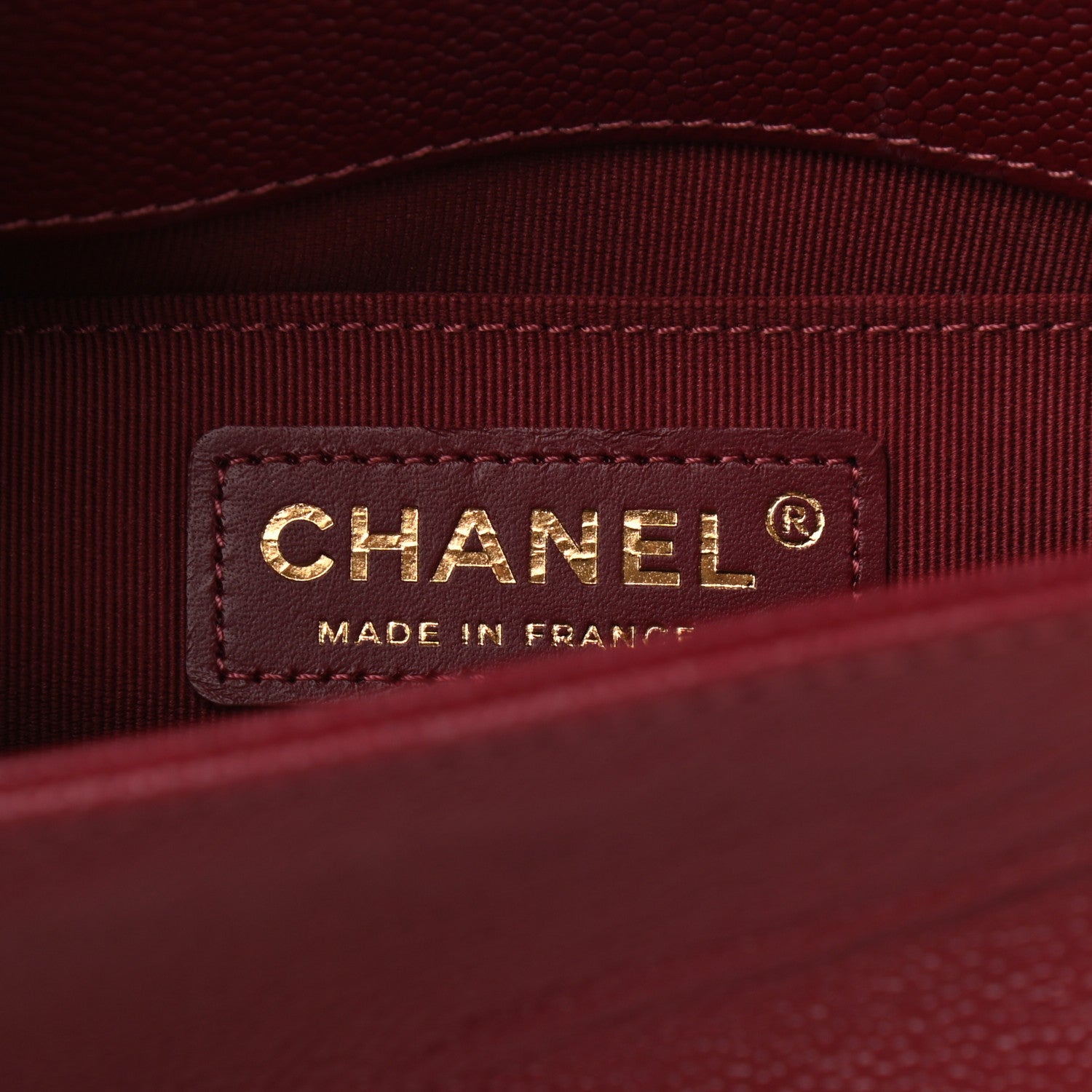 Chanel Caviar Quilted Small Boy Flap Burgundy 6 of 10