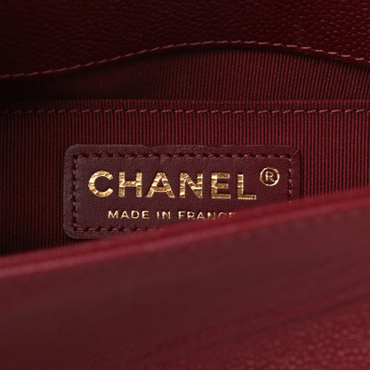 Chanel Caviar Quilted Small Boy Flap Burgundy 6 of 10