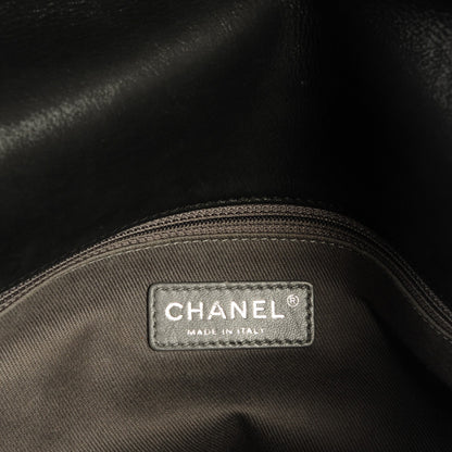 Chanel Iridescent Calfskin Large Coco Daily Flap Black 6 of 7