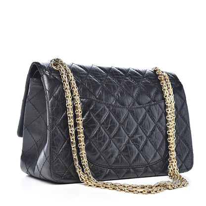 Chanel Aged Calfskin Quilted 2.55 Reissue 226 Flap Black 3 of 11