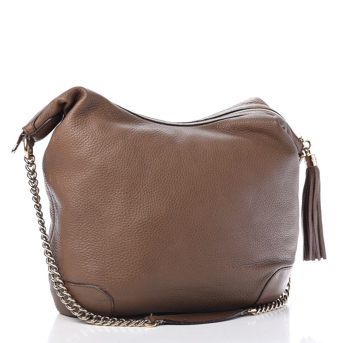 Cellarius Calfskin Medium Soho Chain Hobo Acero