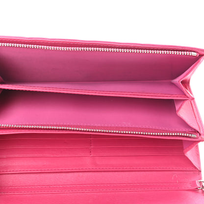 Christian Dior Patent Cannage Lady Dior Rendezvous Wallet On Chain Fuchsia 5 of 14