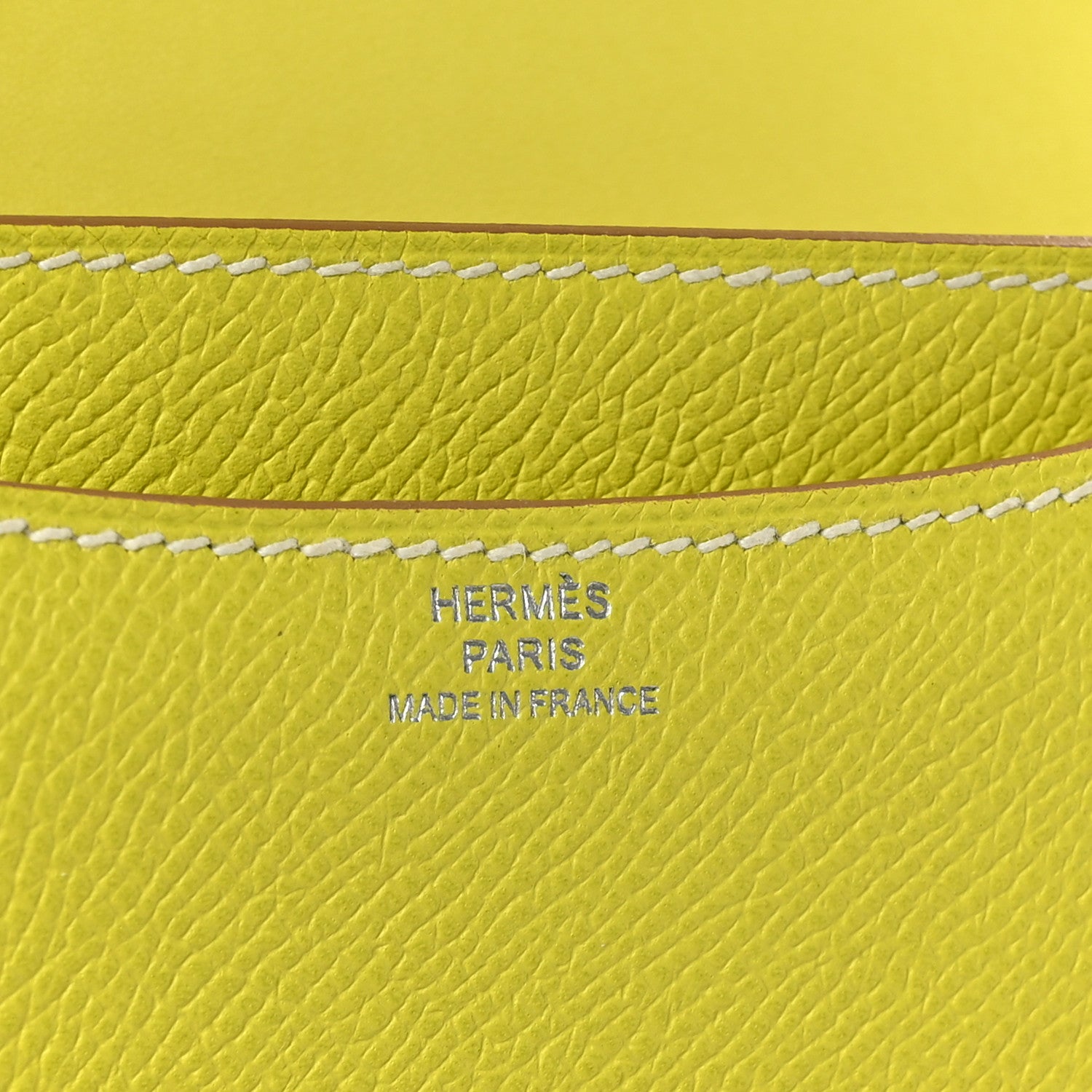 Hermes Epsom Constance 18 Lime 6 of 11