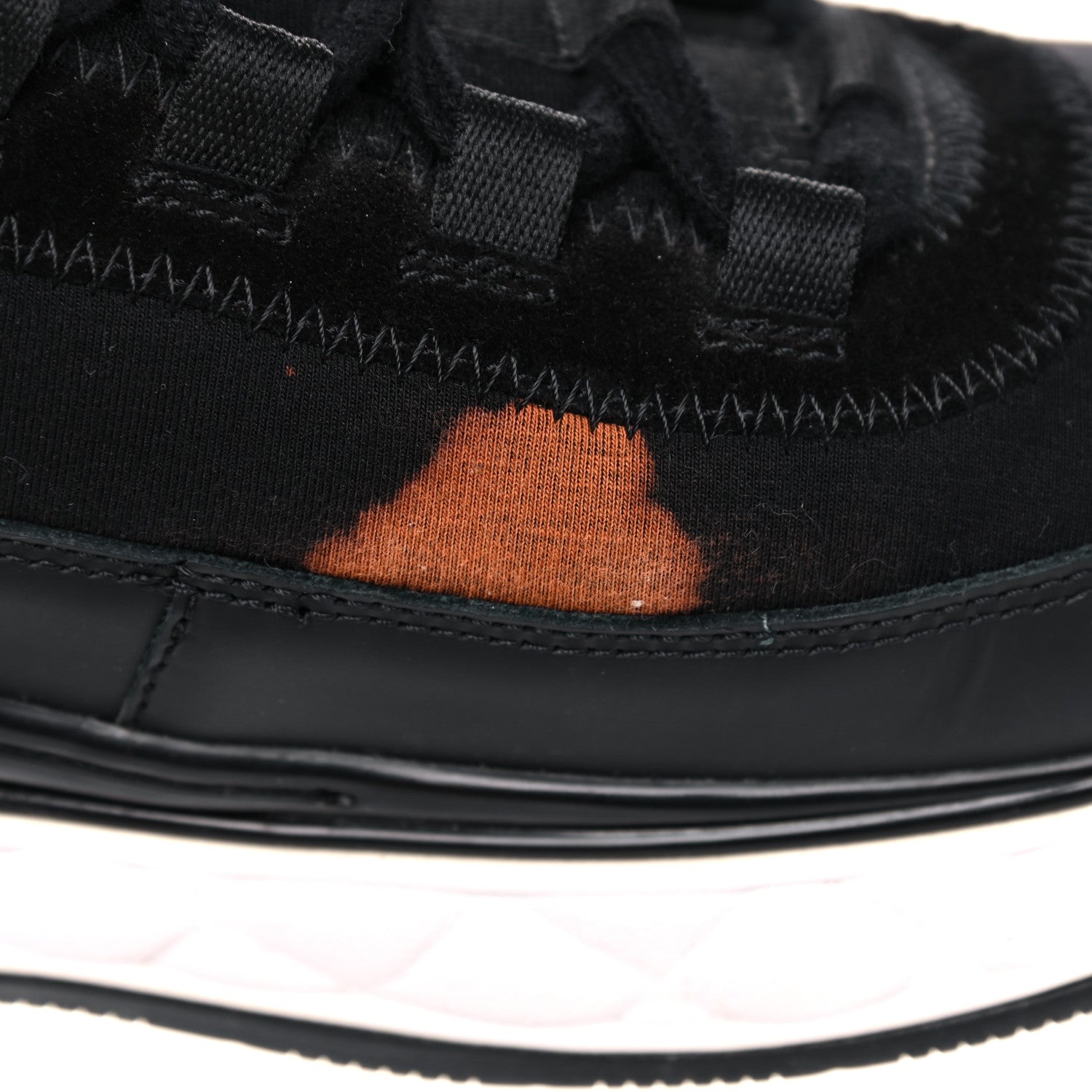 Chanel Velvet Calfskin Mixed Fibers CC Sneakers 39.5 Black 9 of 15